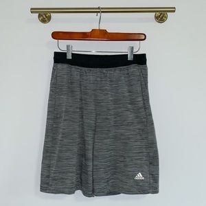 Adidas Gray Marled Athletic Shorts